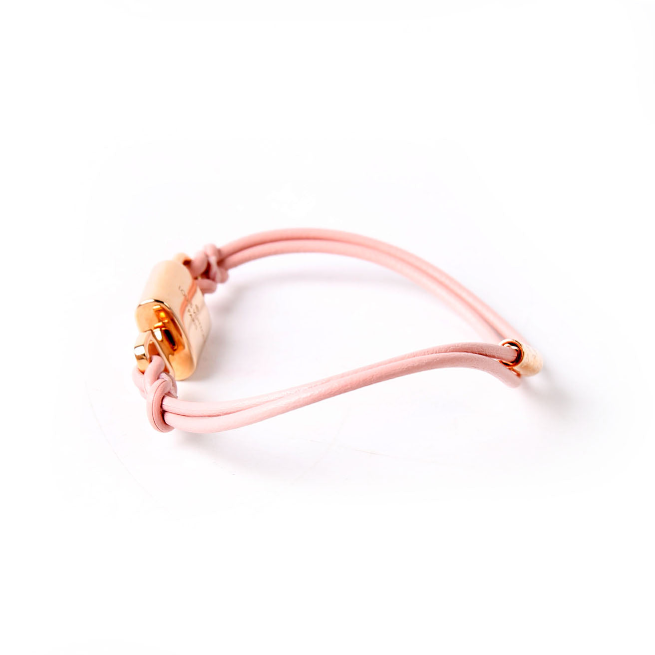 LV Padlock Bracelet Pink/Gold