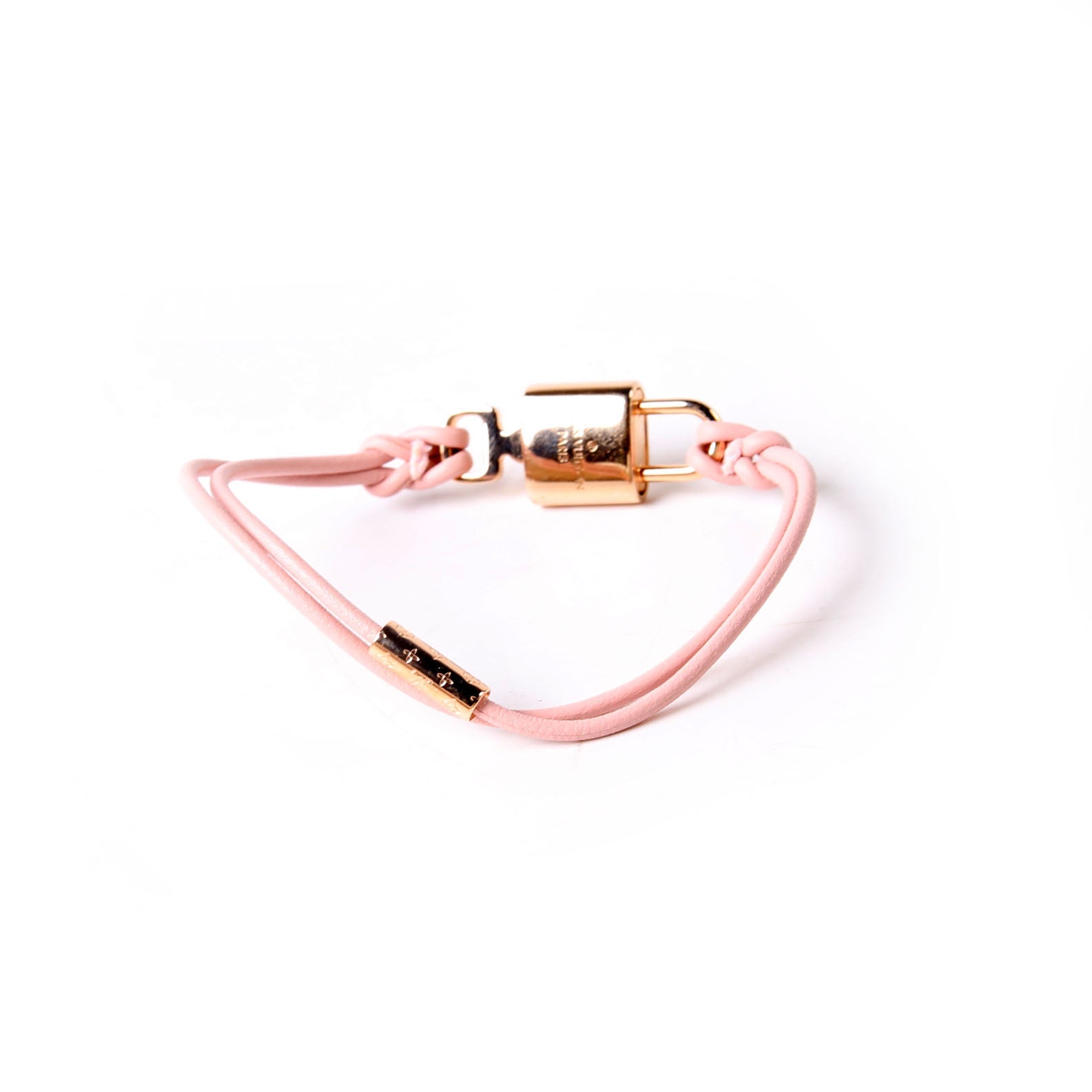 LV Padlock Bracelet Pink/Gold
