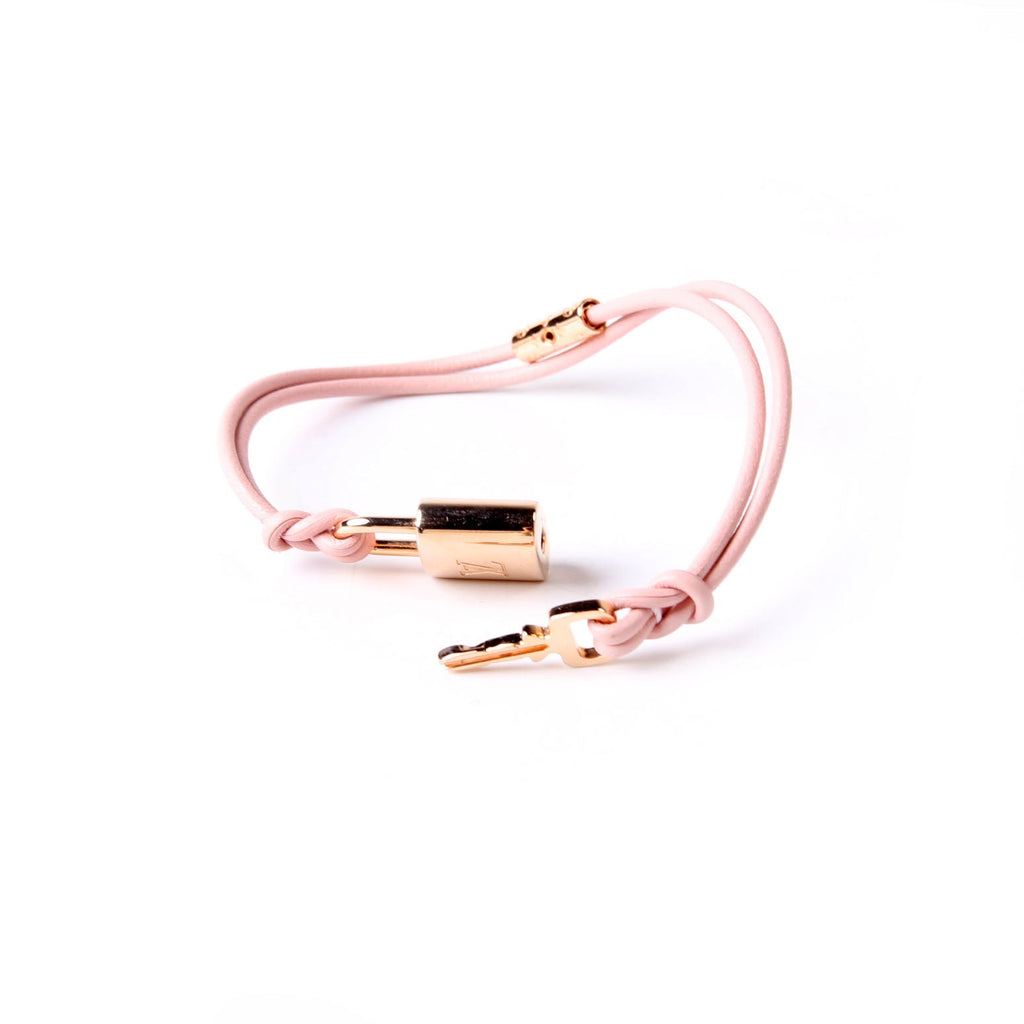 LV Padlock Bracelet Pink/Gold