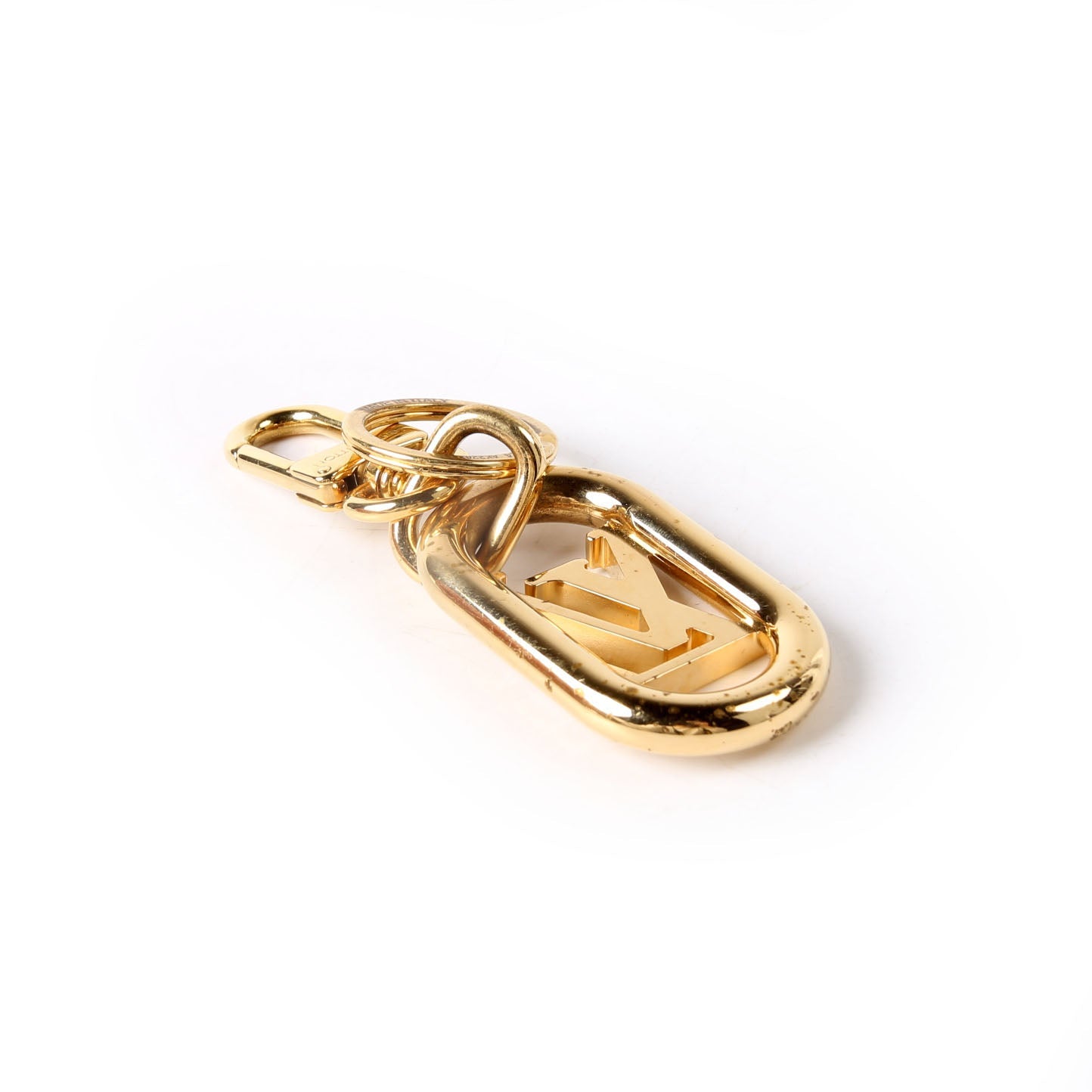 LV Link Key Holder Gold