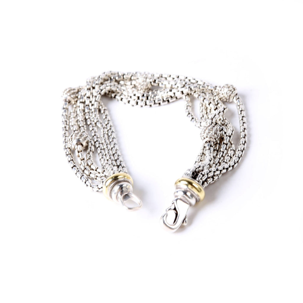 Ball Multi Strand Bracelet Pave/750/925