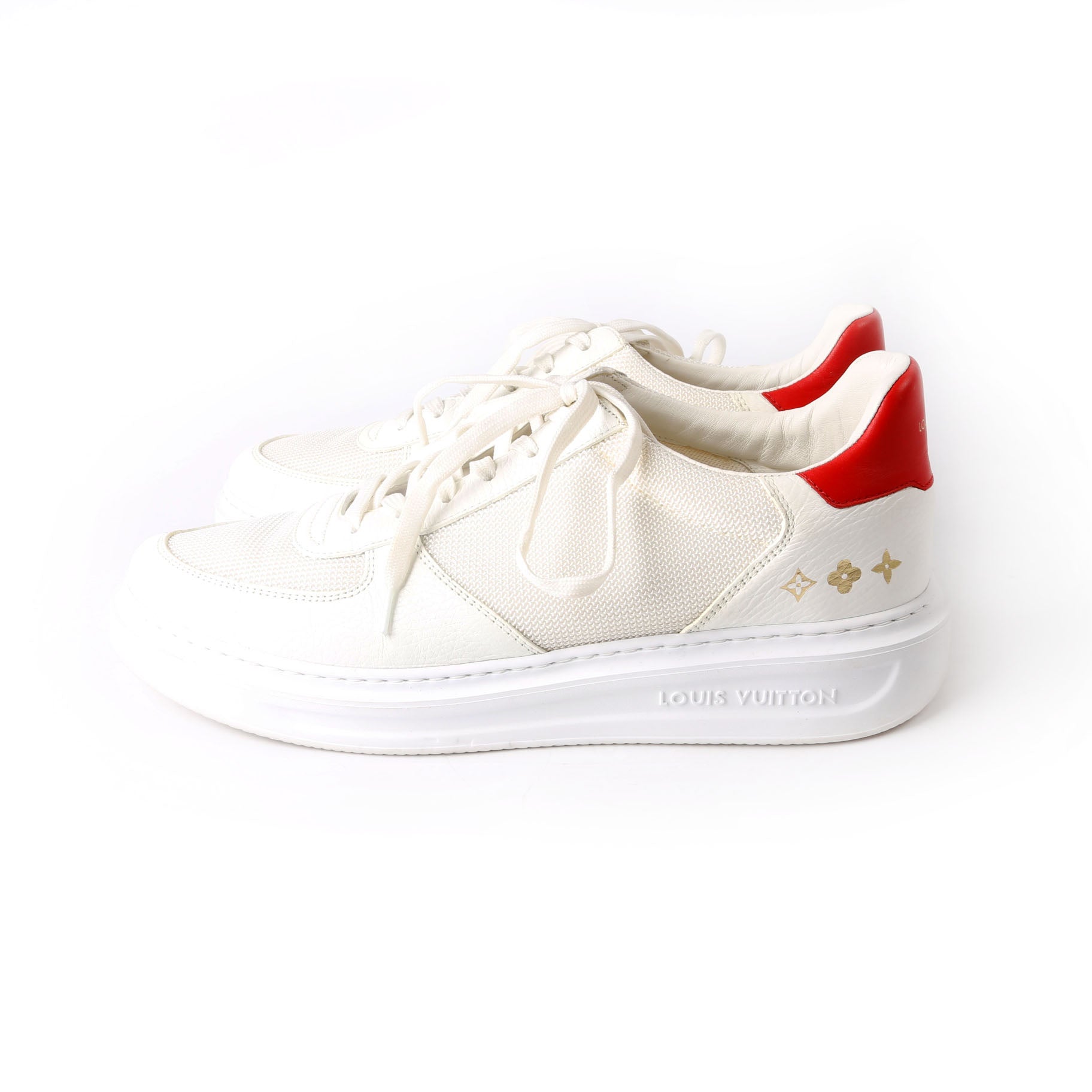 Beverly Hills Sneakers Size 41 (Mens 9.5) White/Red