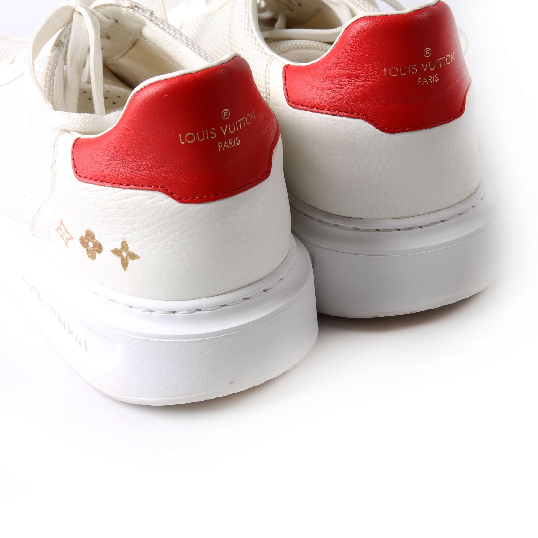 Beverly Hills Sneakers Size 41 (Mens 9.5) White/Red