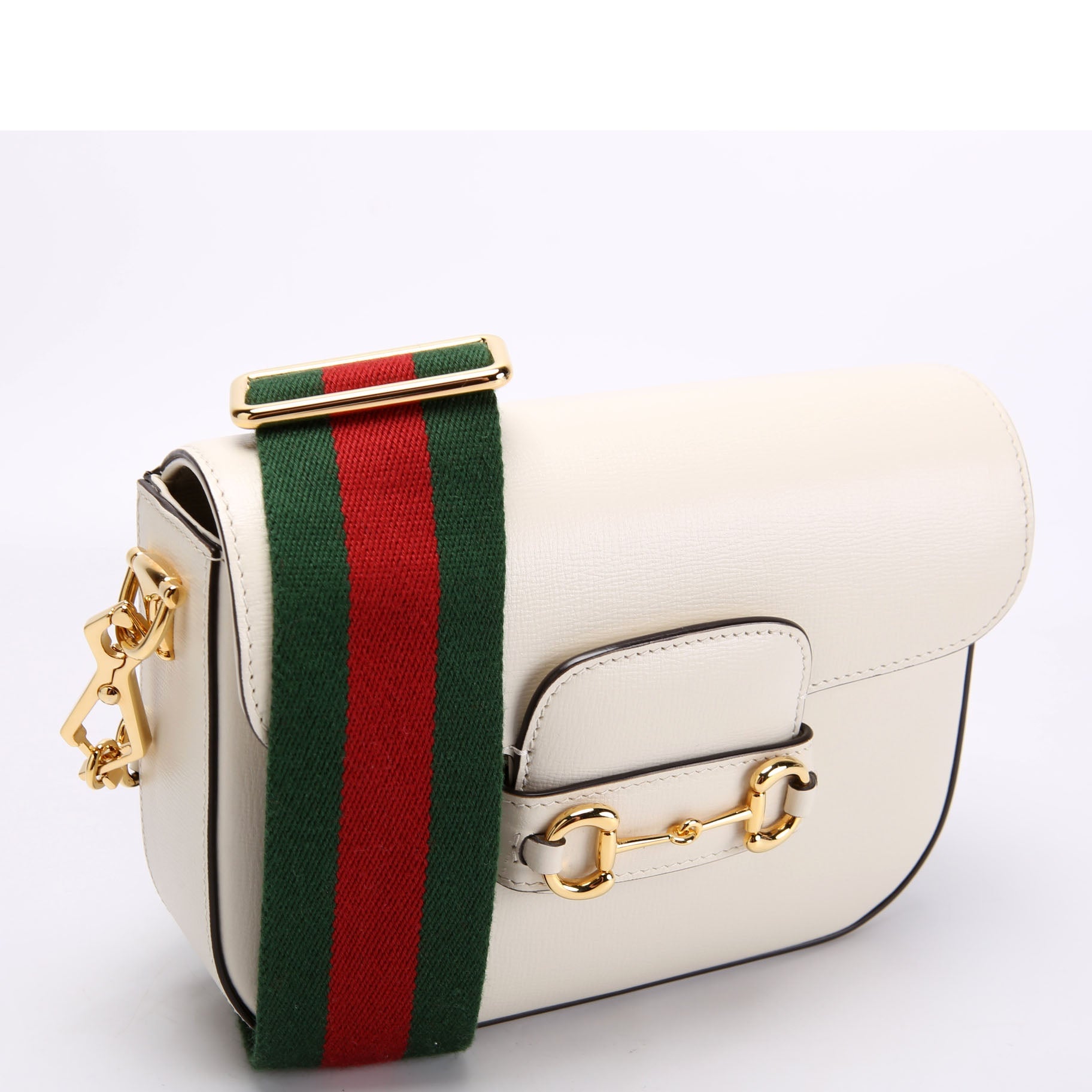 Gucci 658574 1955 Horsebit Mini Bag White
