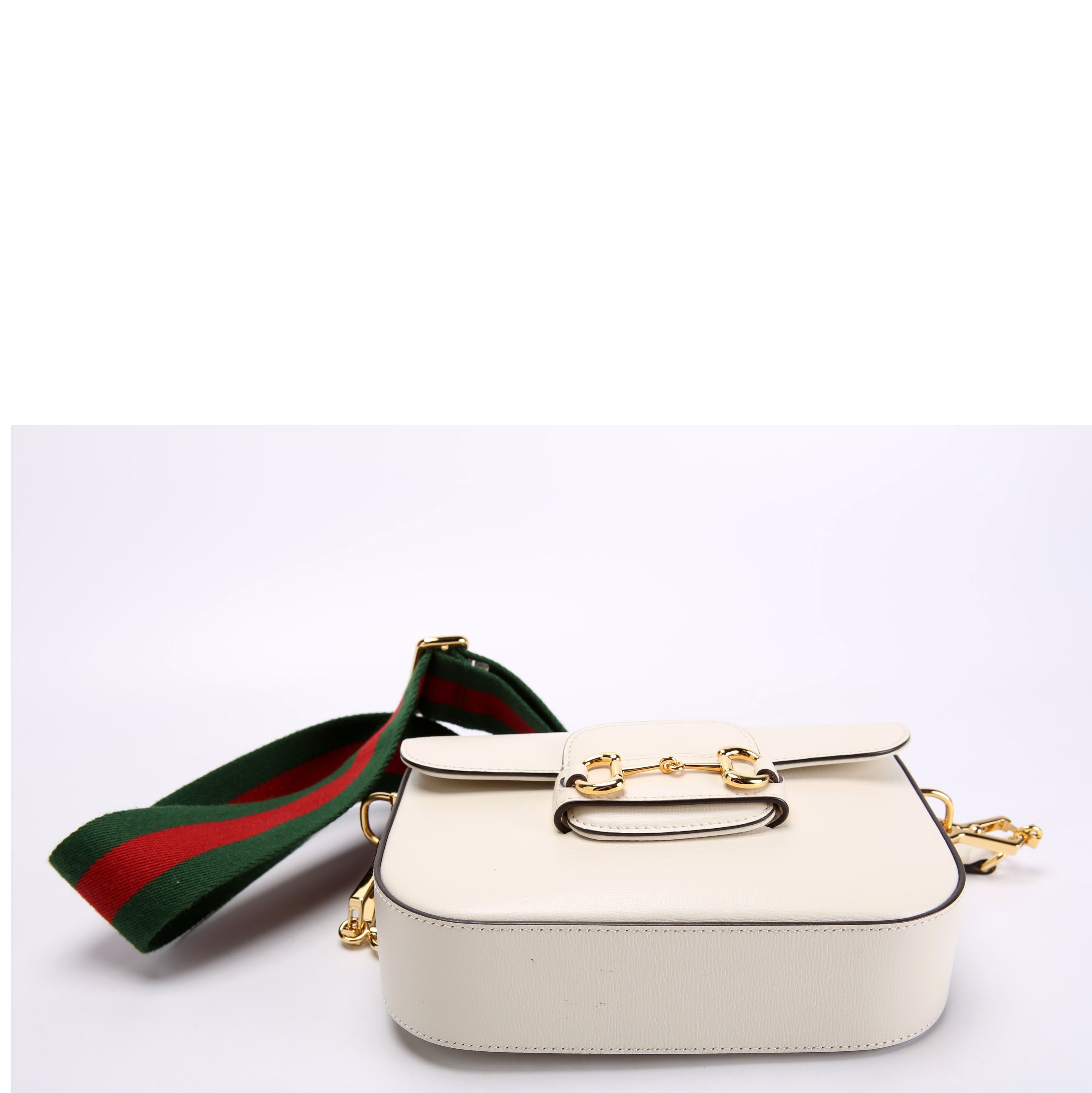Gucci 658574 1955 Horsebit Mini Bag White