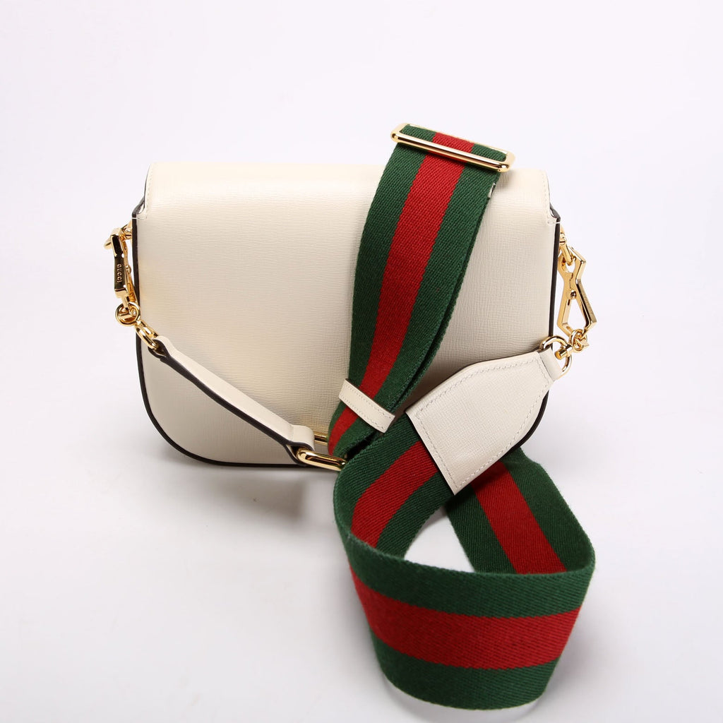 Gucci 658574 1955 Horsebit Mini Bag White