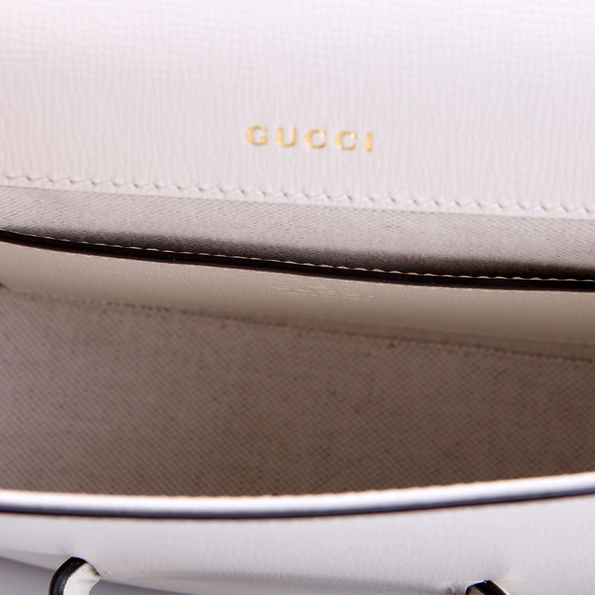 Gucci 658574 1955 Horsebit Mini Bag White
