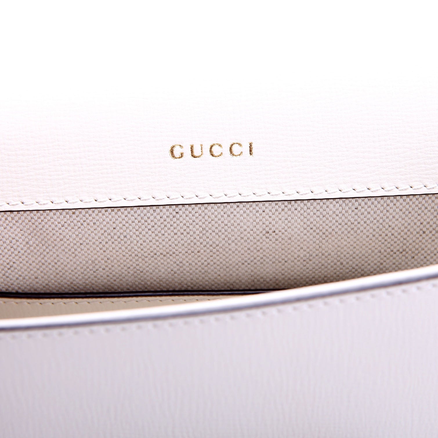Gucci 658574 1955 Horsebit Mini Bag White