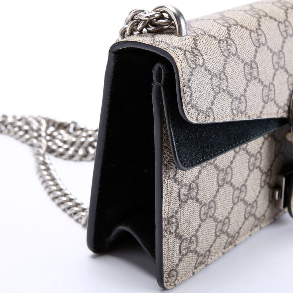 Gucci 499623 Dionysus Small GG Supreme Black