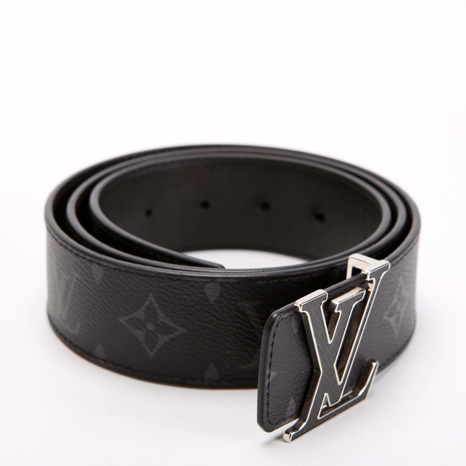 LV Initiales 40MM Reversible Leather/Monogram Eclipse Belt Size 95/35