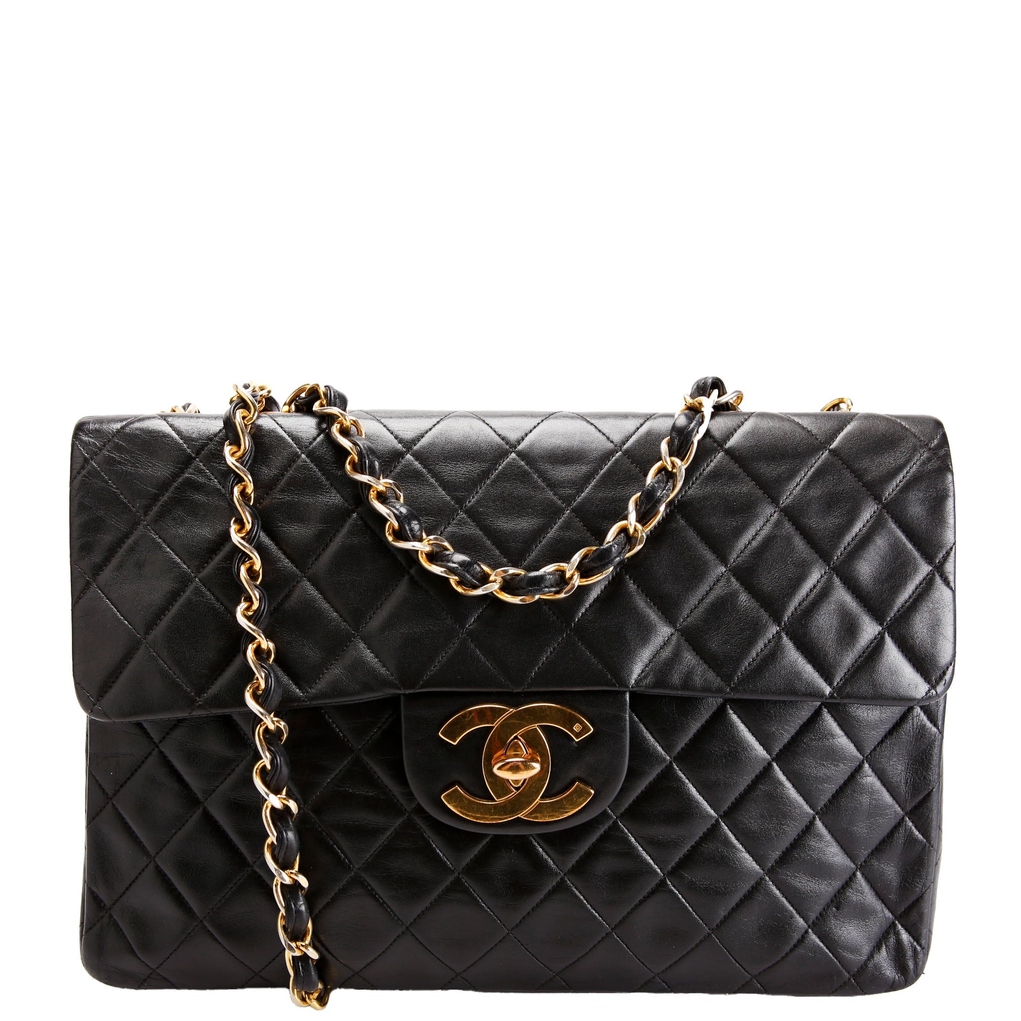 Classic Flap XL Jumbo Lambskin Black