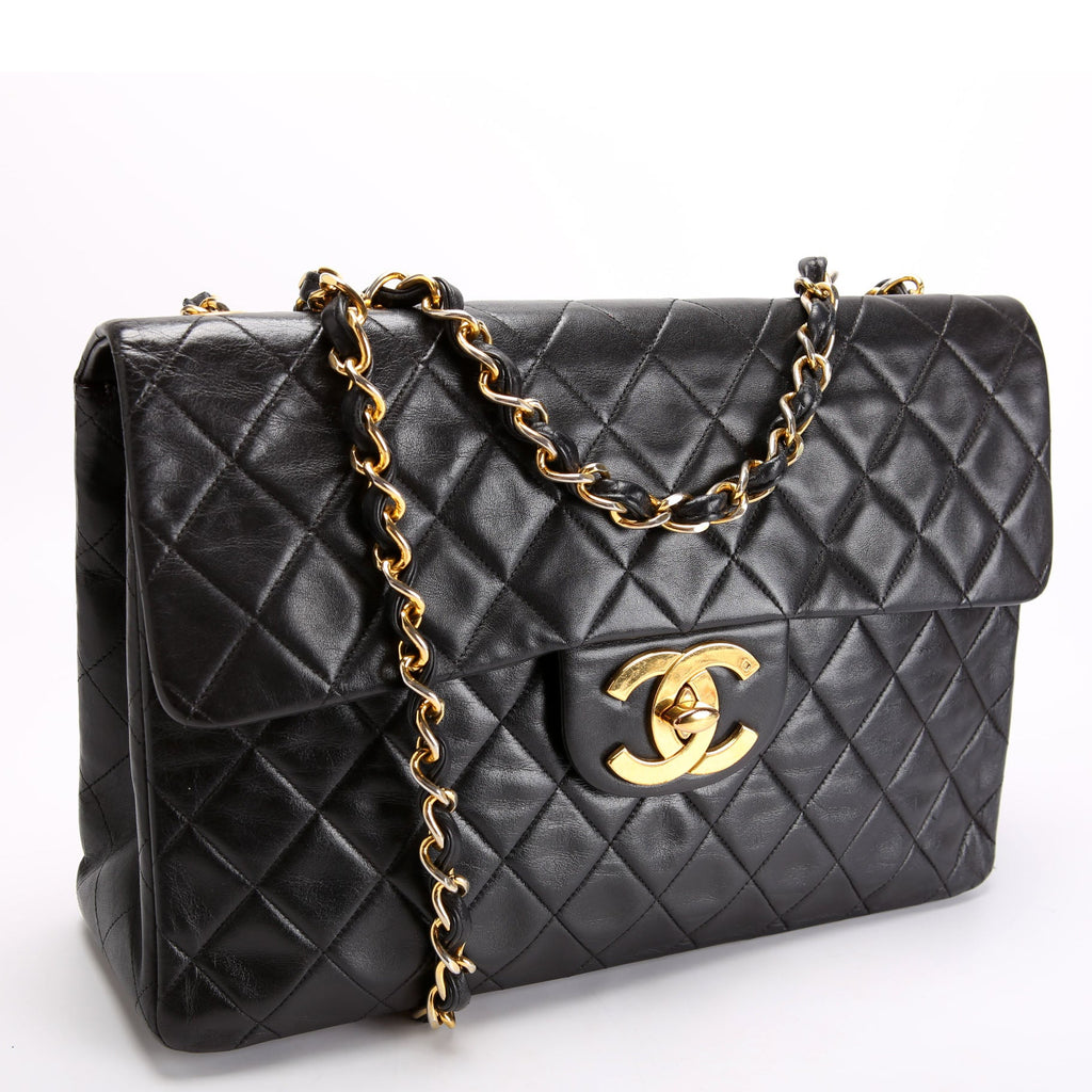 Classic Flap XL Jumbo Lambskin Black