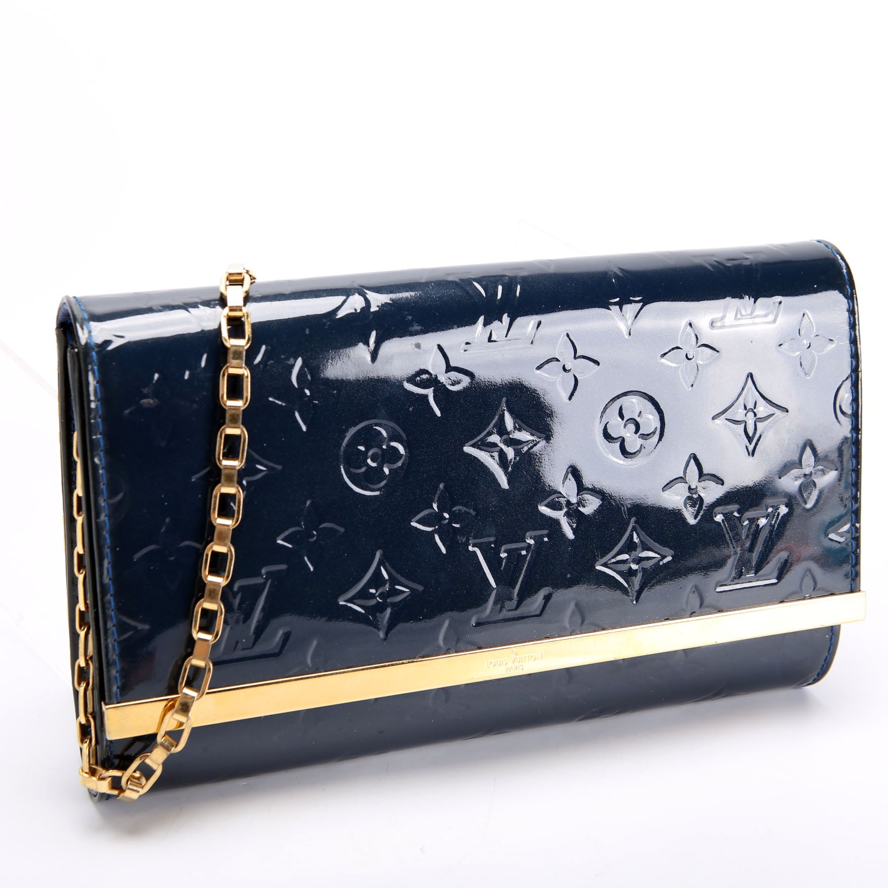 Ana Clutch Vernis Navy