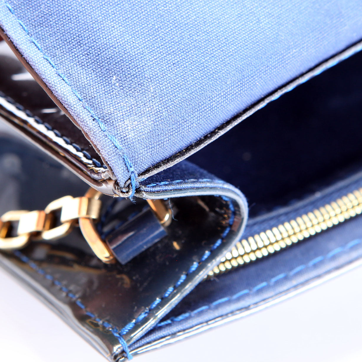 Ana Clutch Vernis Navy