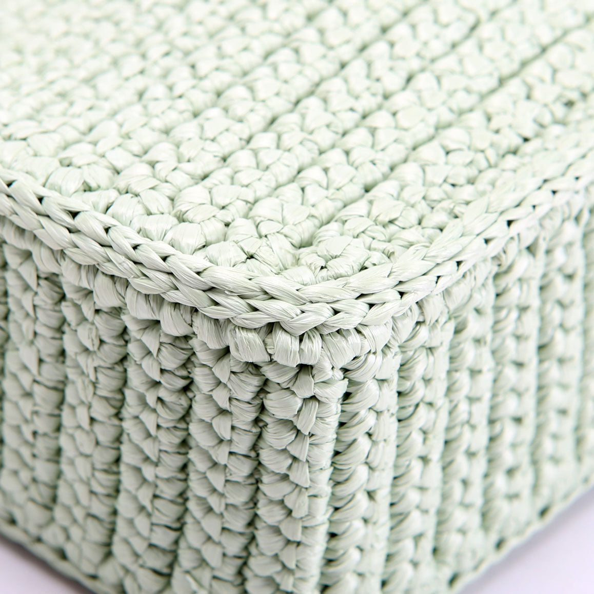 1BH204 Raffia Re-Edition 2005 Shoulder Bag Green