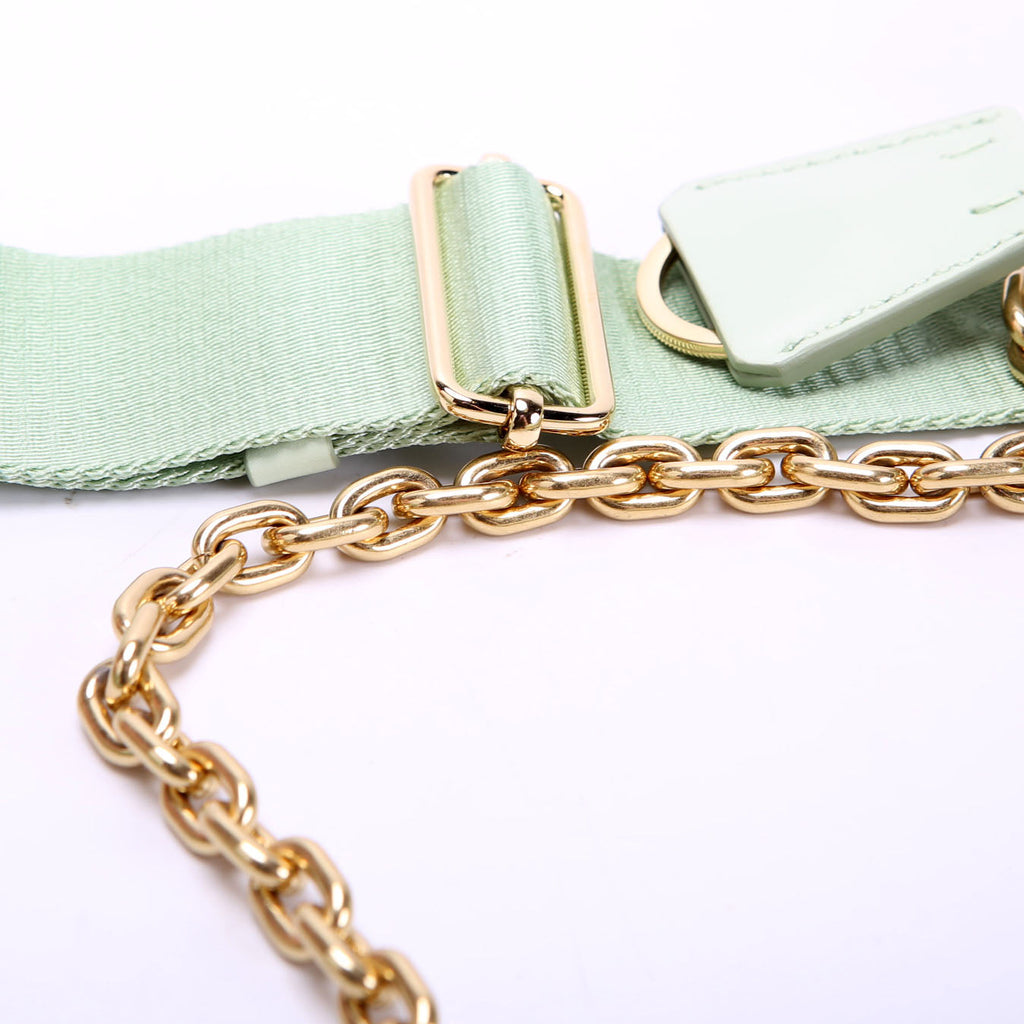 1BH204 Raffia Re-Edition 2005 Shoulder Bag Green