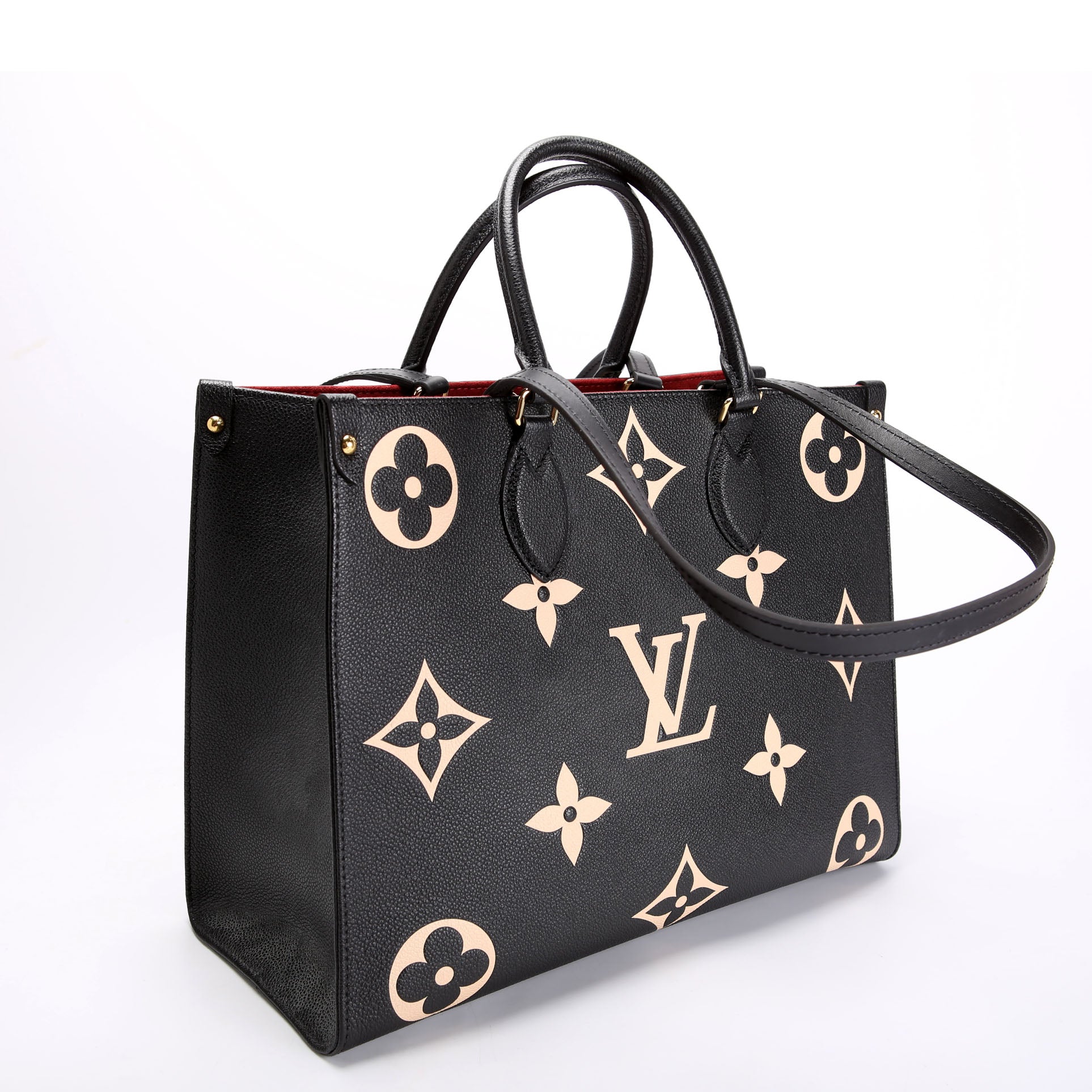 ONTHEGO MM Bicolor Empreinte Black/Beige