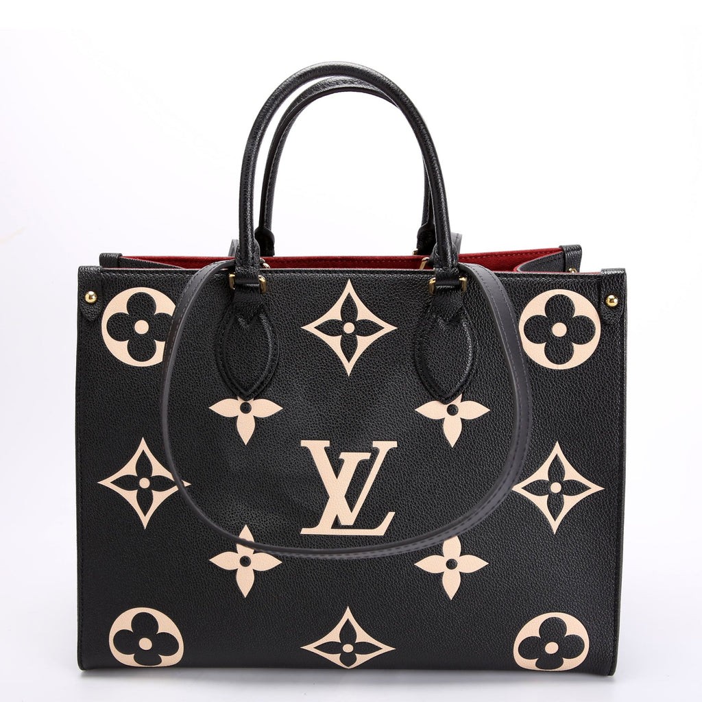 ONTHEGO MM Bicolor Empreinte Black/Beige