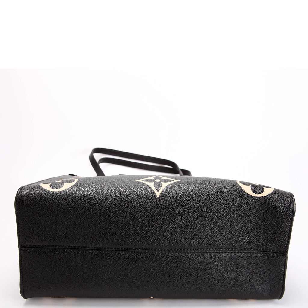 ONTHEGO MM Bicolor Empreinte Black/Beige
