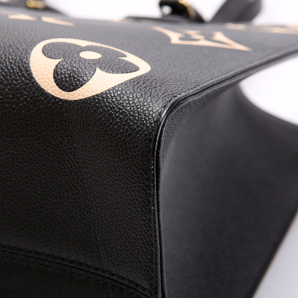 ONTHEGO MM Bicolor Empreinte Black/Beige