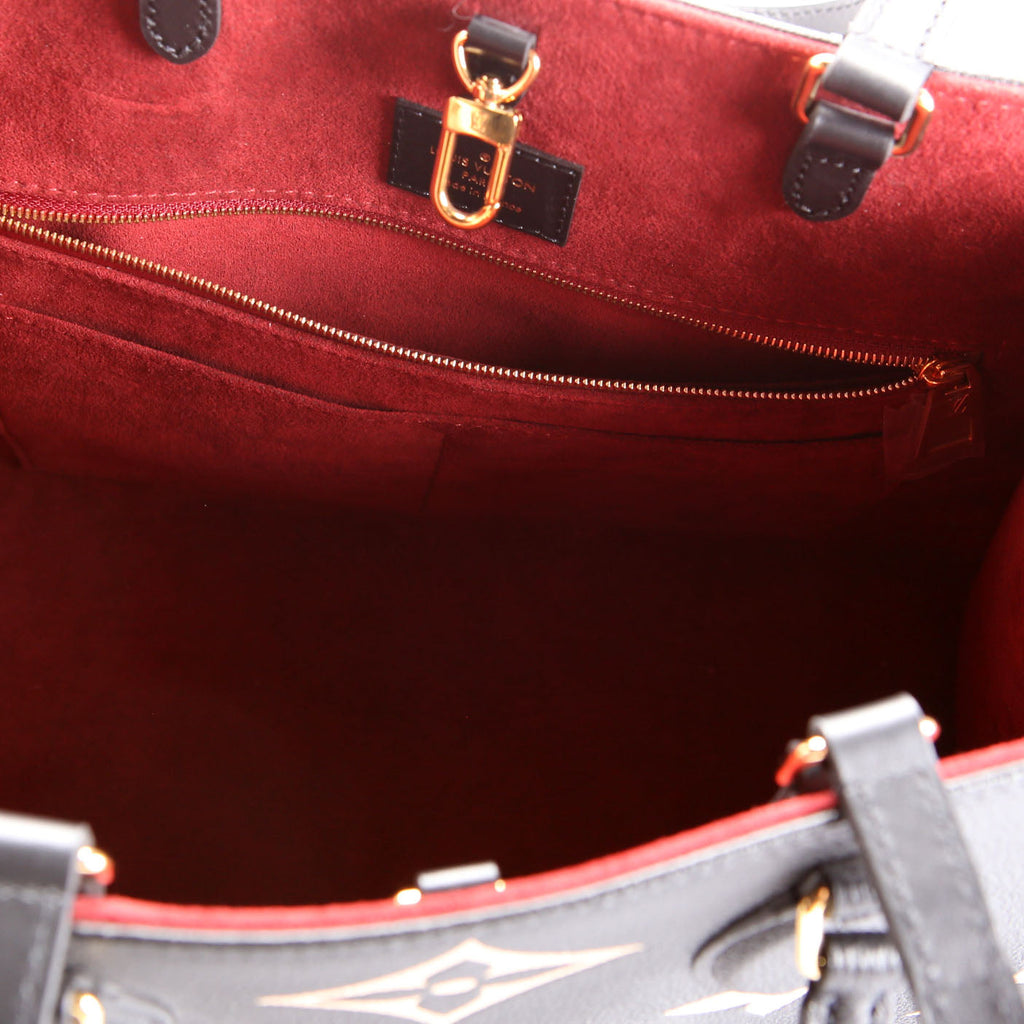 ONTHEGO MM Bicolor Empreinte Black/Beige