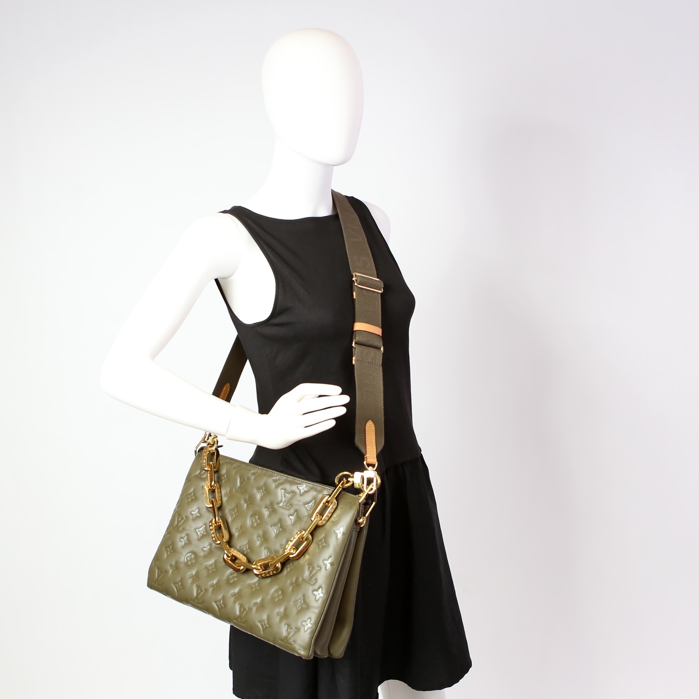Coussin MM Lambskin Green