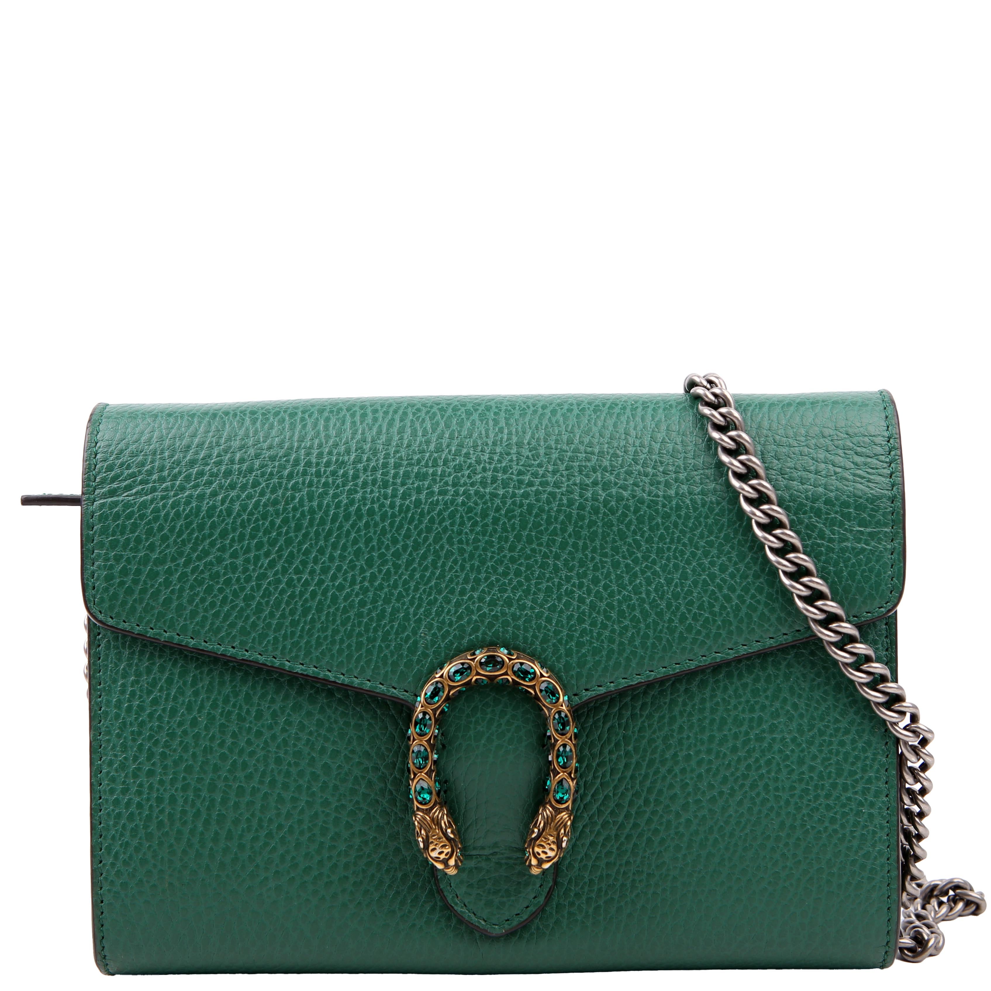 Gucci 401231 Dionysus Mini Wallet Green