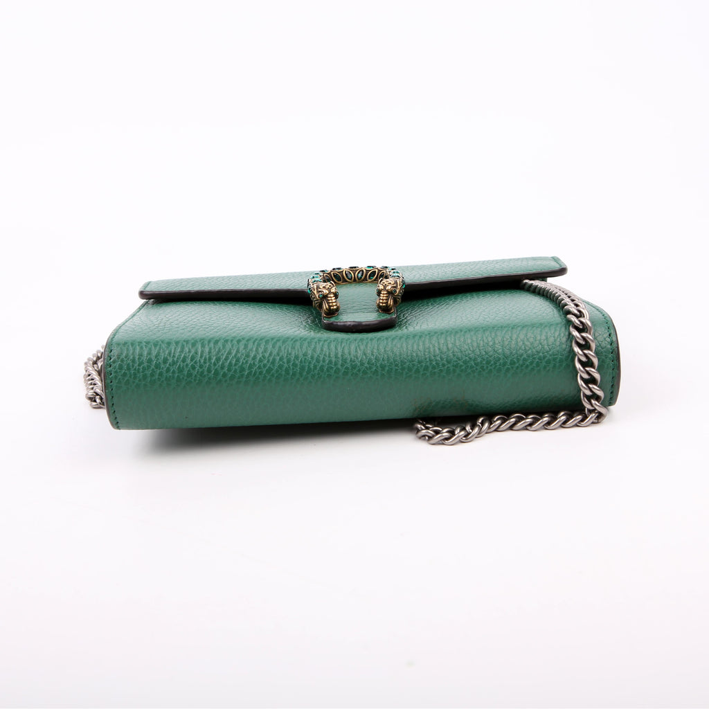 Gucci 401231 Dionysus Mini Wallet Green