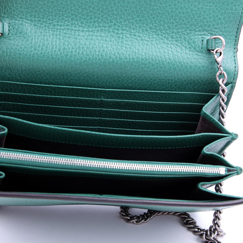 Gucci 401231 Dionysus Mini Wallet Green