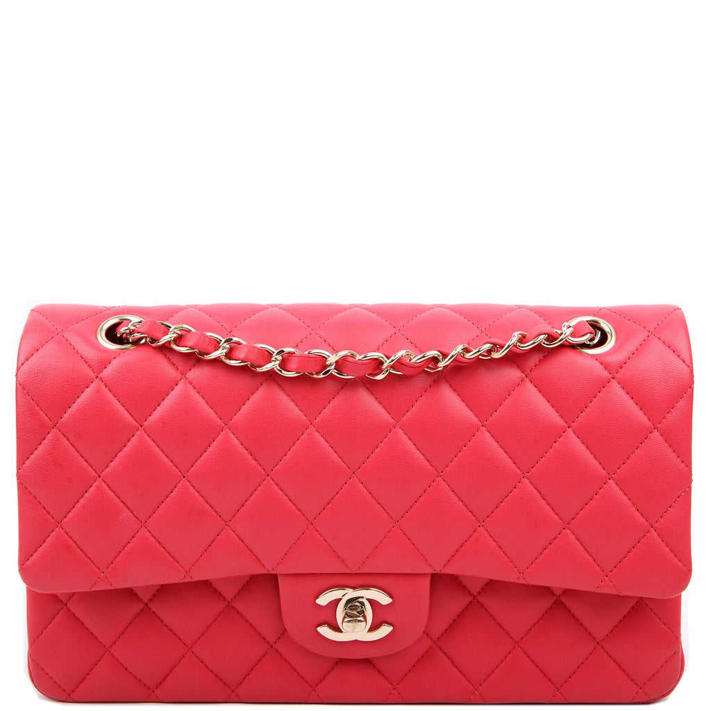 Classic Flap Medium Lambskin 25M Pink