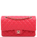 Classic Flap Medium Lambskin 25M Pink