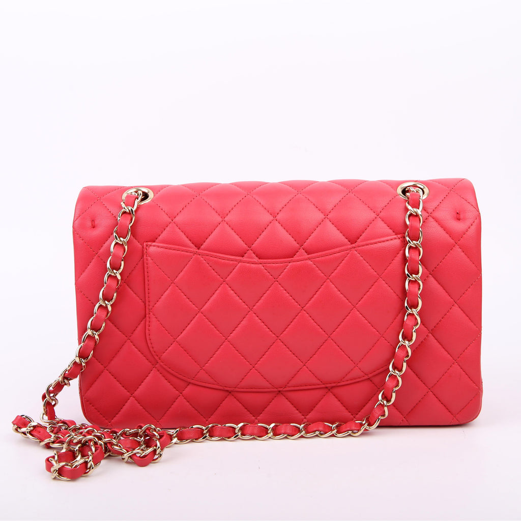 Classic Flap Medium Lambskin 25M Pink