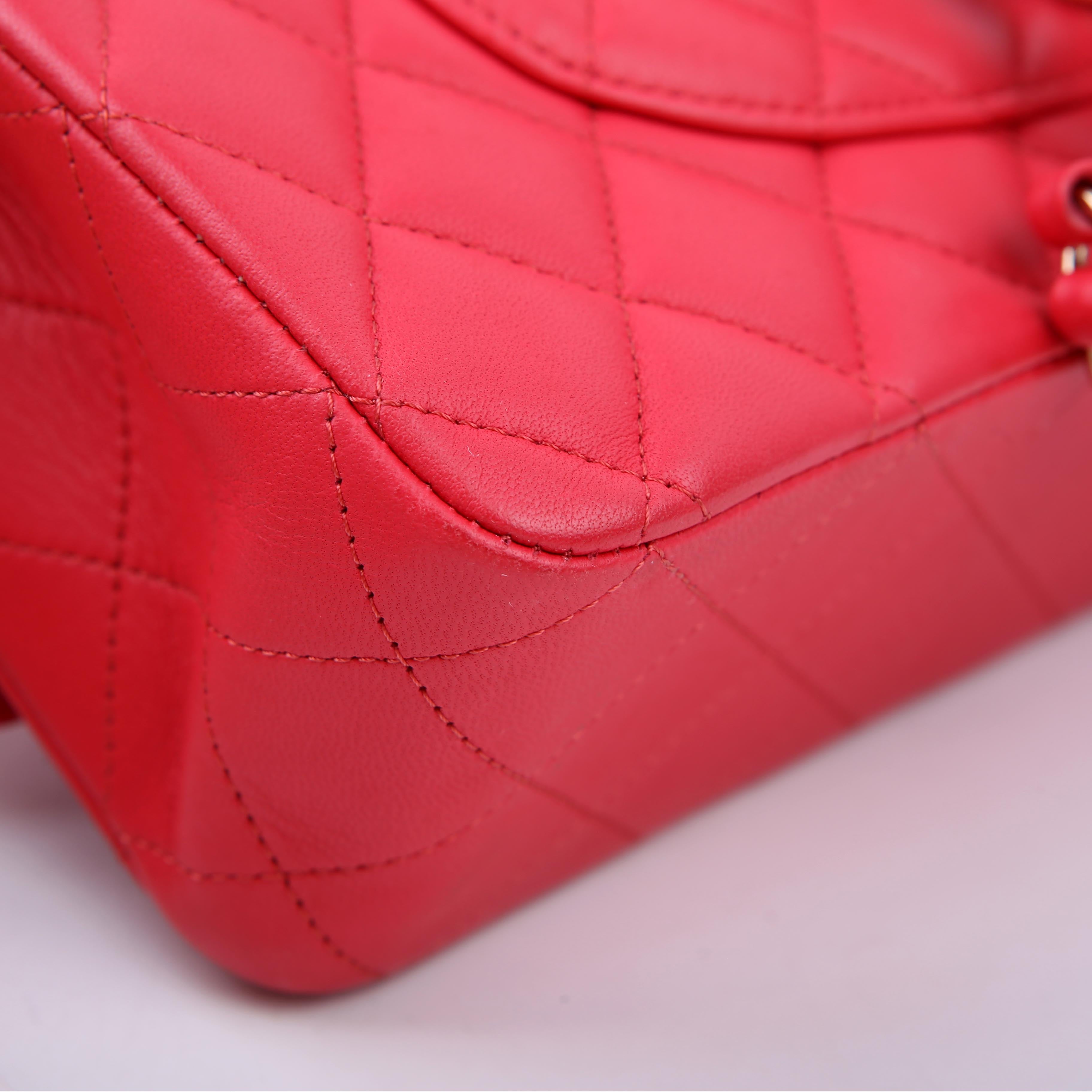 Classic Flap Medium Lambskin 25M Pink