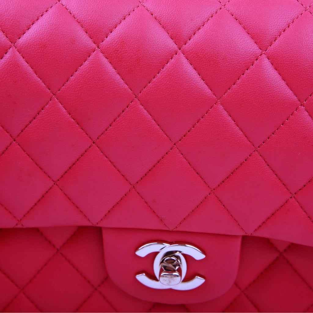 Classic Flap Medium Lambskin 25M Pink