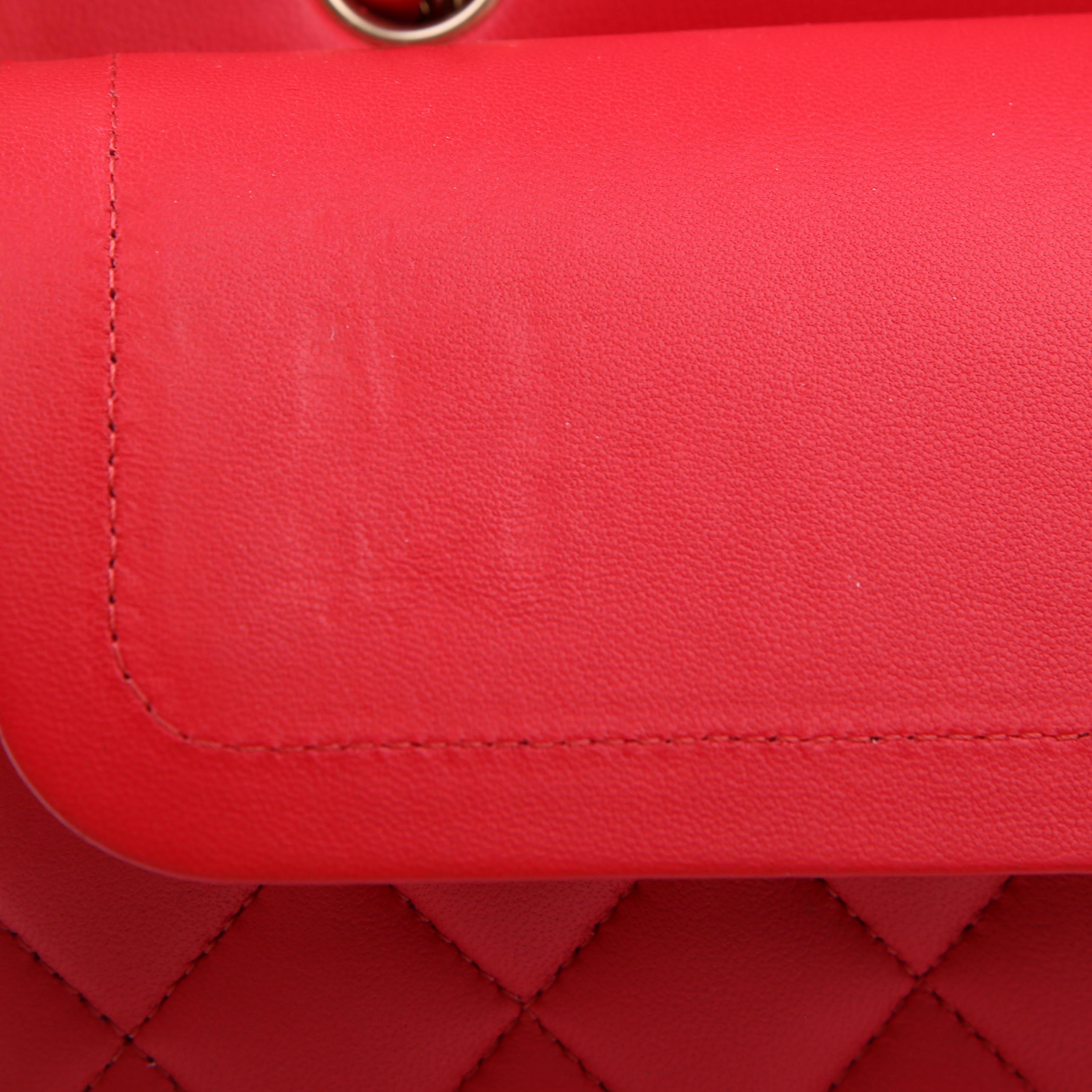 Classic Flap Medium Lambskin 25M Pink
