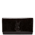 Belle De Jour Clutch Textured Patent 347990 Black
