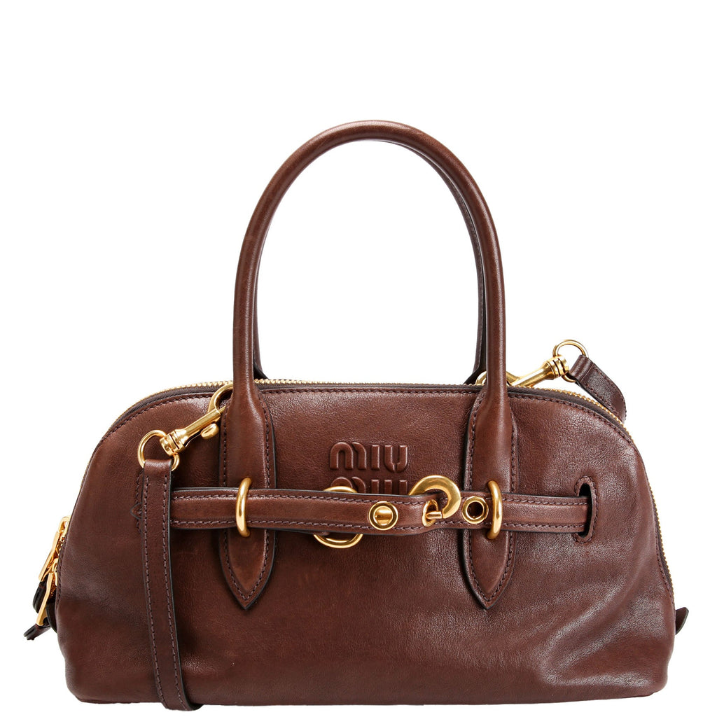 Aventure Nappa Top Handle Brown