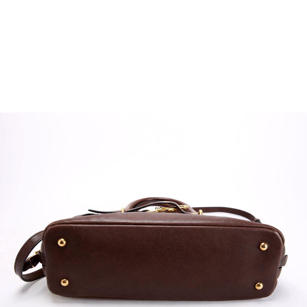 Aventure Nappa Top Handle Brown