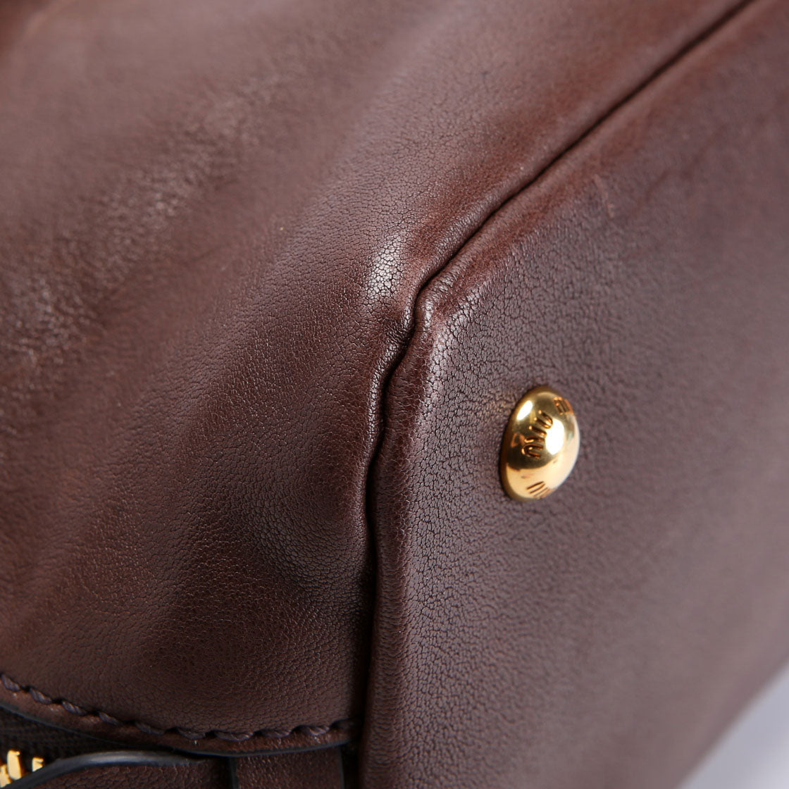 Aventure Nappa Top Handle Brown