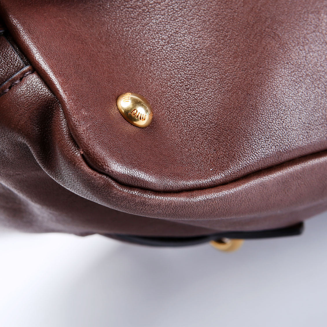 Aventure Nappa Top Handle Brown
