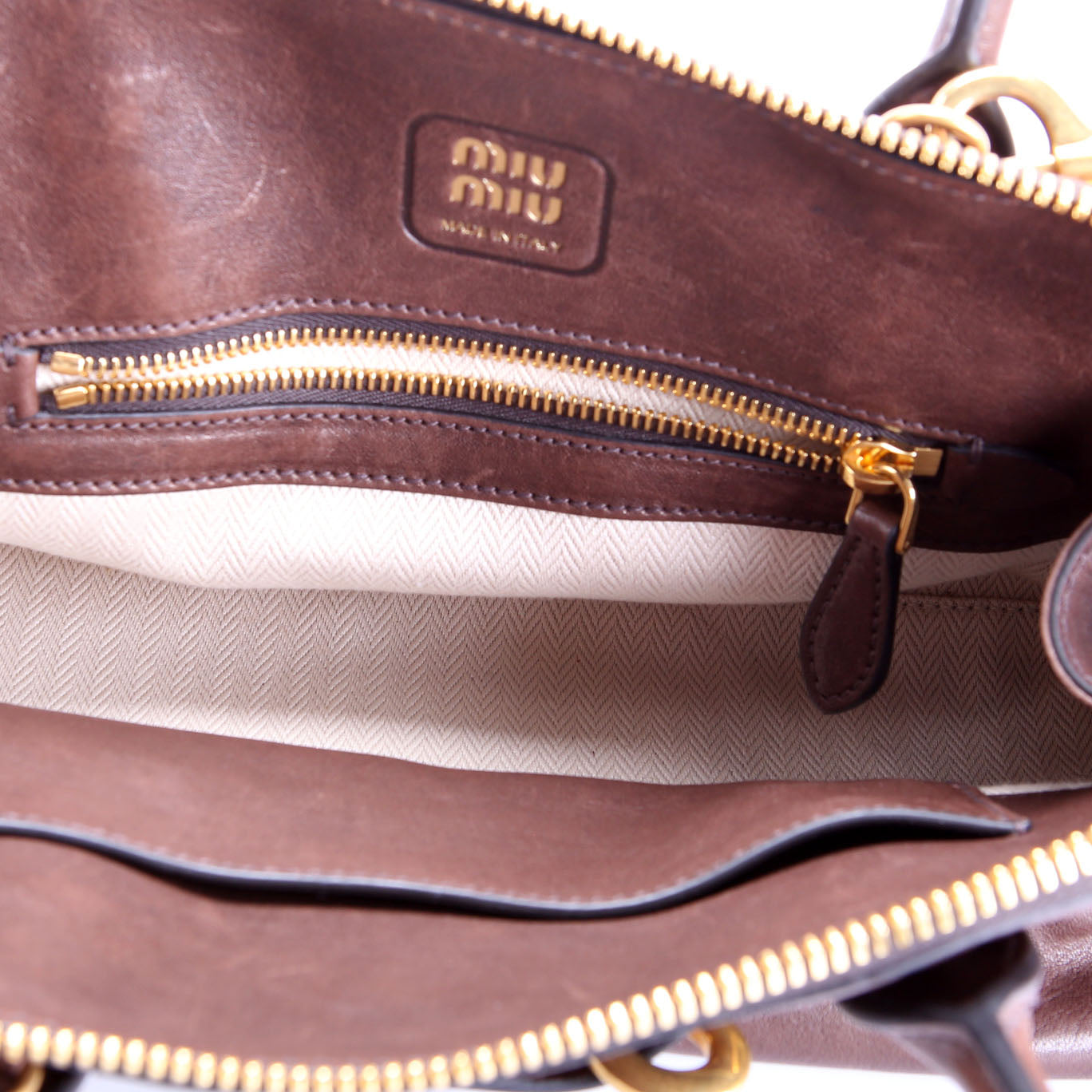 Aventure Nappa Top Handle Brown