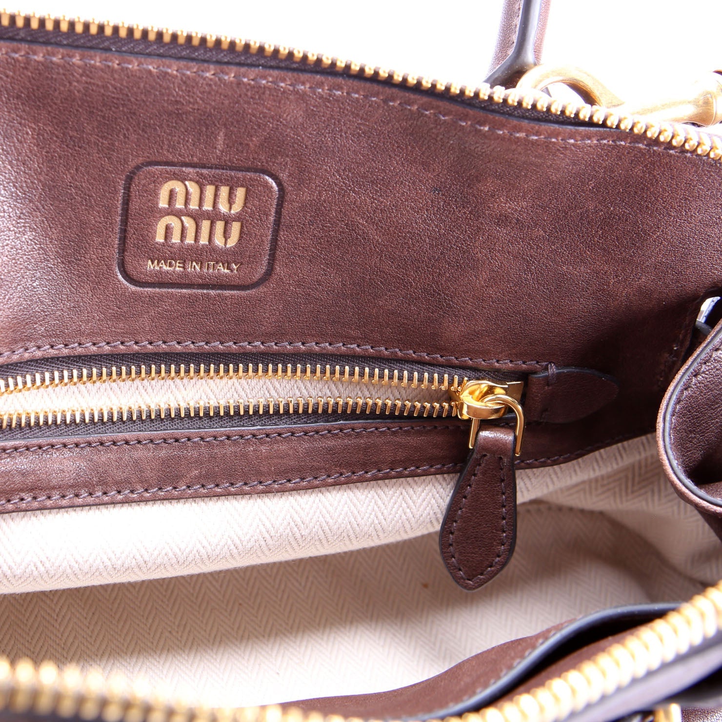 Aventure Nappa Top Handle Brown