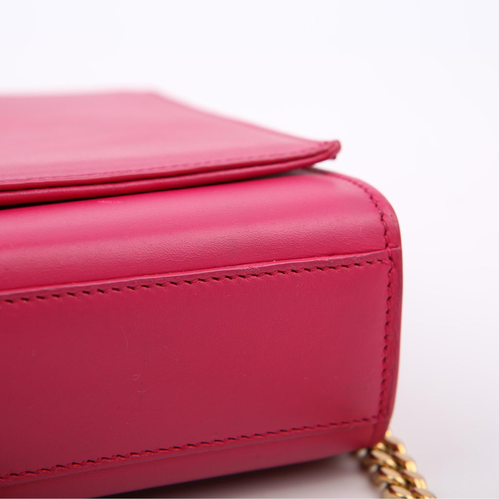 SAINT LAURENT Kate Tassel Satchel Medium 354119 Pink