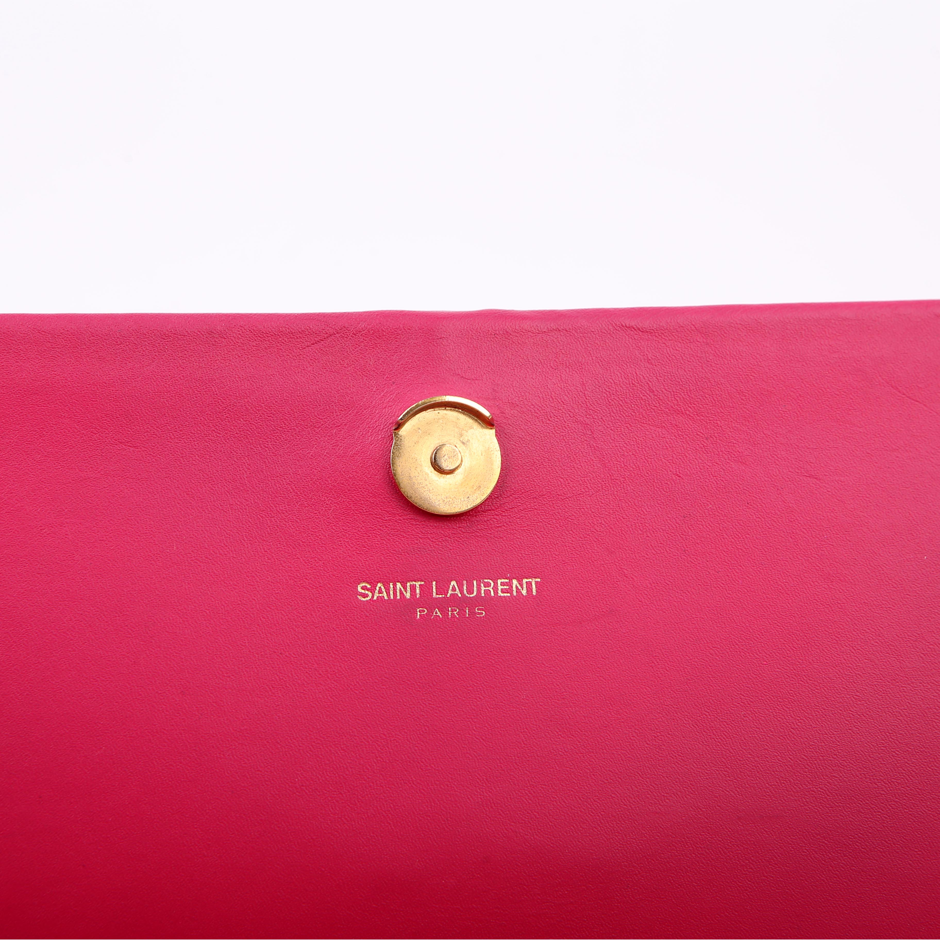 SAINT LAURENT Kate Tassel Satchel Medium 354119 Pink