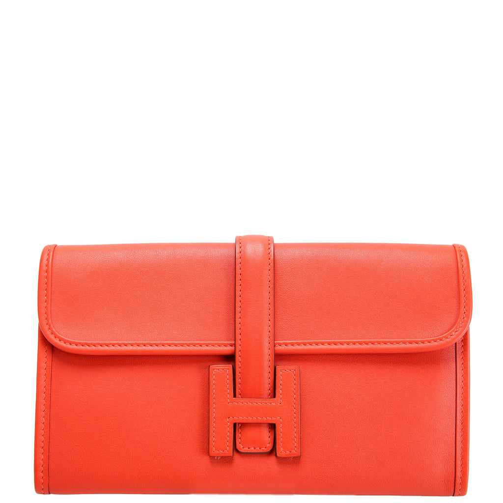 Hermes Jige Swift Duo Clutch Red