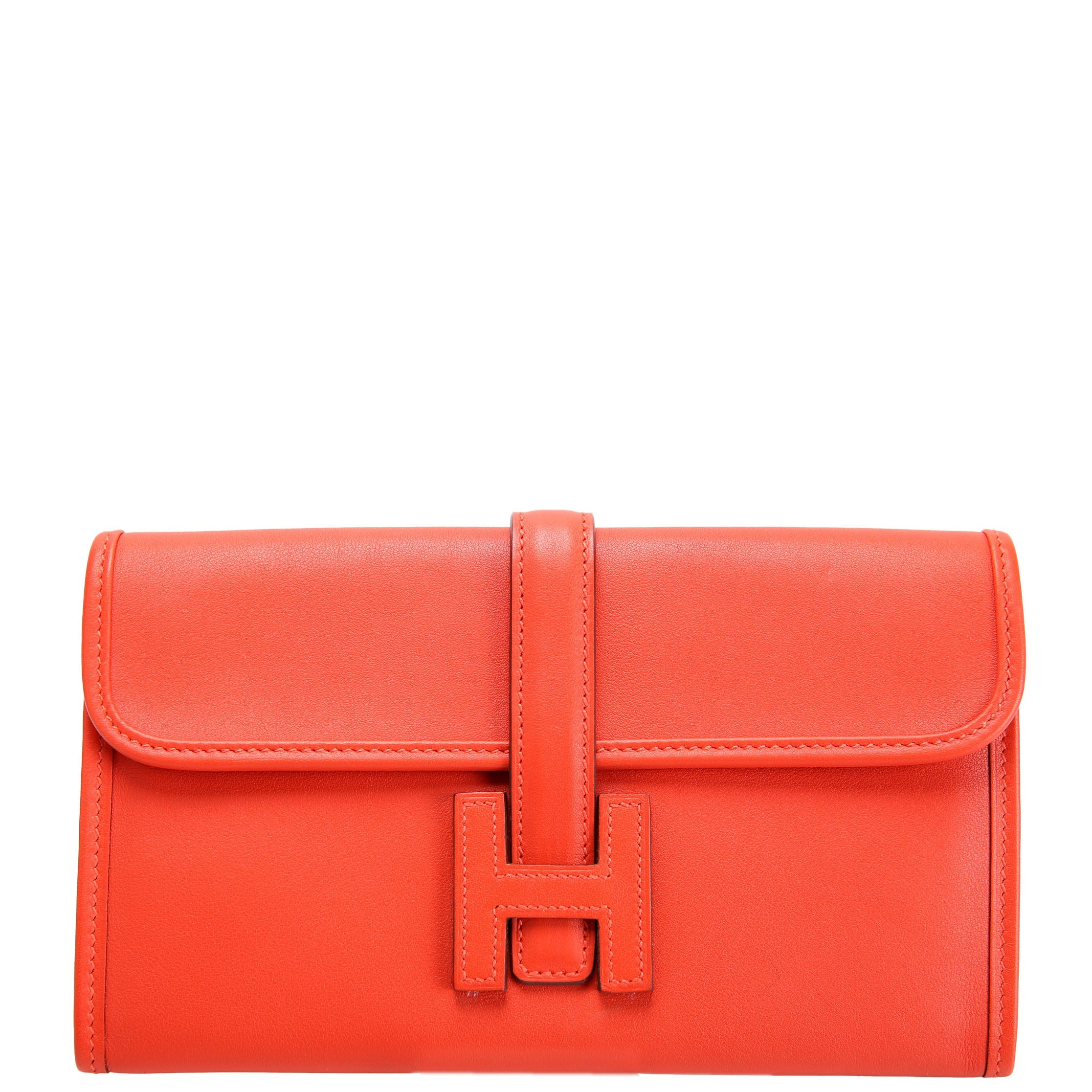 Hermes Jige Swift Duo Clutch Red