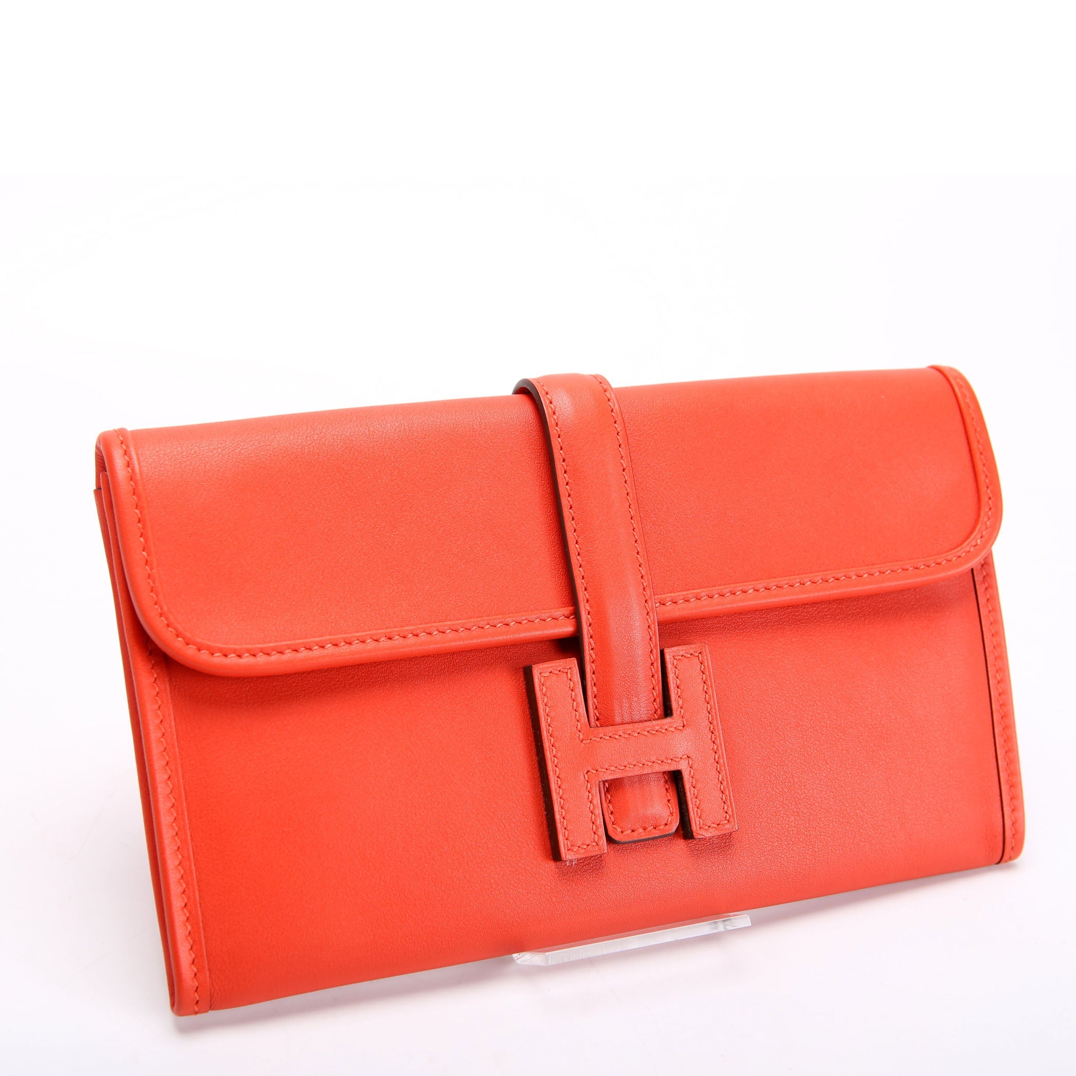 Hermes Jige Swift Duo Clutch Red