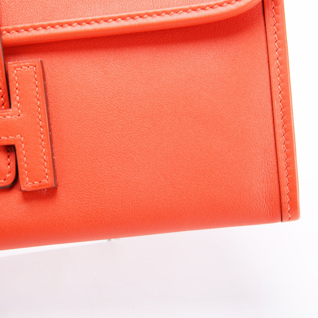 Hermes Jige Swift Duo Clutch Red
