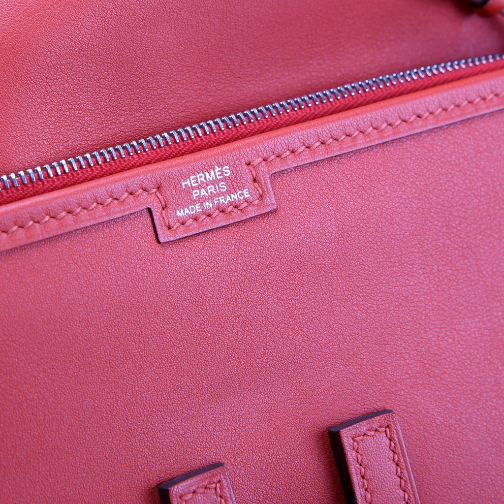 Hermes Jige Swift Duo Clutch Red