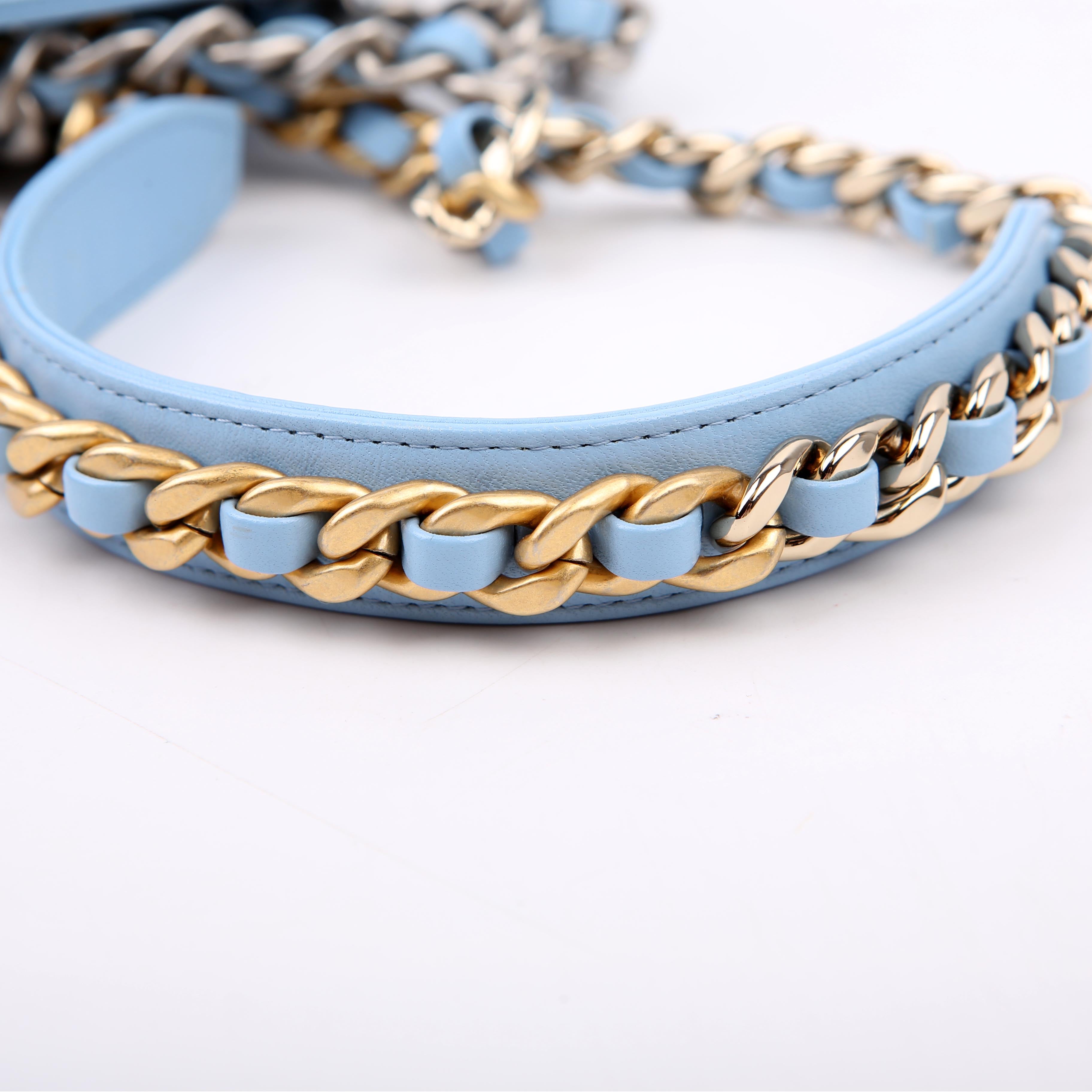 Chanel 19 WOC Quilted Lambskin RFID Blue